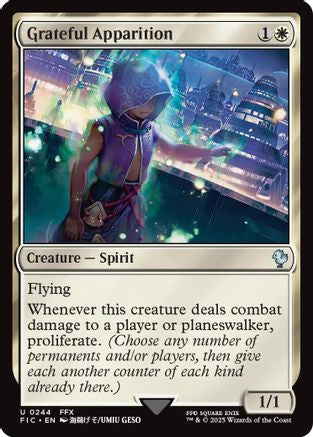 Grateful Apparition (Surge Foil) (FIC-244)  Foil - Commander: FINAL FANTASY