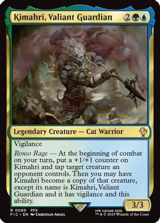 Kimahri, Valiant Guardian (Surge Foil) (FIC-085)  Foil - Commander: FINAL FANTASY