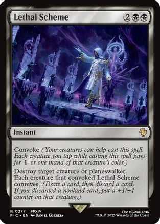 Lethal Scheme (Surge Foil) (FIC-277)  Foil - Commander: FINAL FANTASY