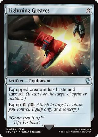 Lightning Greaves (Surge Foil) (FIC-349)  Foil - Commander: FINAL FANTASY