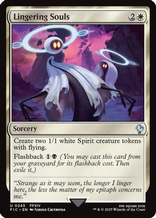Lingering Souls (Surge Foil) (FIC-245) - Commander: FINAL FANTASY Foil