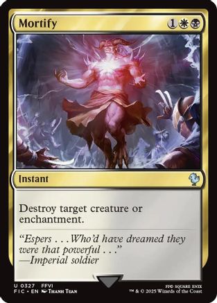 Mortify (Surge Foil) (FIC-327)  Foil - Commander: FINAL FANTASY