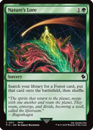 Nature's Lore (Surge Foil) (FIC-311)  Foil - Commander: FINAL FANTASY