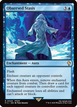 Observed Stasis (Surge Foil) (FIC-040)  Foil - Commander: FINAL FANTASY