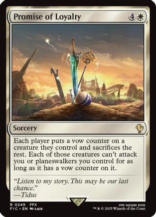 Promise of Loyalty (Surge Foil) (FIC-249)  Foil - Commander: FINAL FANTASY