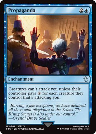Propaganda (Surge Foil) (FIC-268)  Foil - Commander: FINAL FANTASY