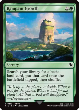 Rampant Growth (Surge Foil) (FIC-313)  Foil - Commander: FINAL FANTASY