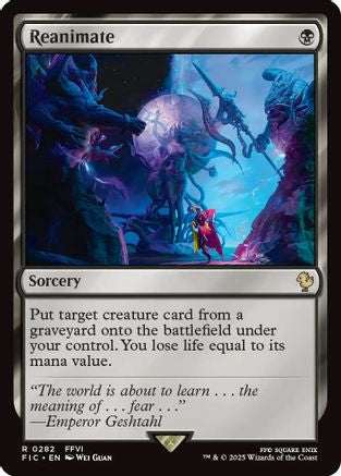 Reanimate (Surge Foil) (FIC-282)  Foil - Commander: FINAL FANTASY