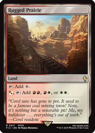 Rugged Prairie (Surge Foil) (FIC-417) - Commander: FINAL FANTASY Foil