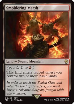 Smoldering Marsh (Surge Foil) (FIC-425)  Foil - Commander: FINAL FANTASY