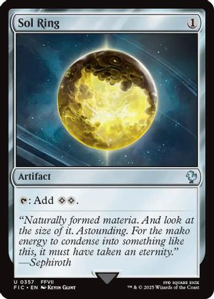 Sol Ring (0357) (Surge Foil) (FIC-357) - Commander: FINAL FANTASY Foil
