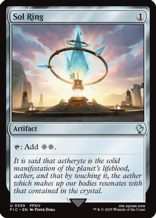 Sol Ring (0359) (Surge Foil) (FIC-359)  Foil - Commander: FINAL FANTASY