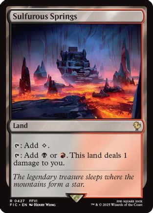 Sulfurous Springs (Surge Foil) (FIC-427)  Foil - Commander: FINAL FANTASY