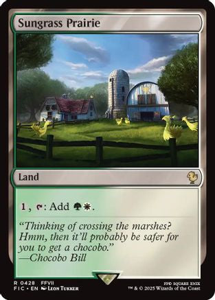 Sungrass Prairie (Surge Foil) (FIC-428)  Foil - Commander: FINAL FANTASY