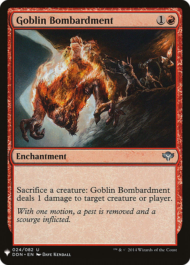 Goblin Bombardment (LIST-024)  - The List