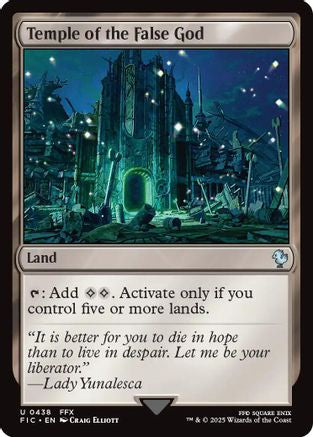 Temple of the False God (Surge Foil) (FIC-438)  Foil - Commander: FINAL FANTASY