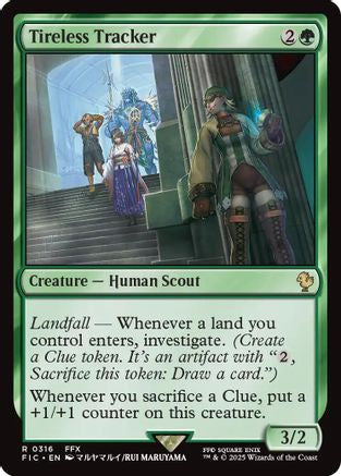 Tireless Tracker (Surge Foil) (FIC-316)  Foil - Commander: FINAL FANTASY