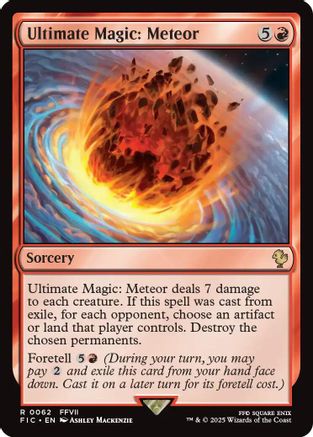 Ultimate Magic: Meteor (Surge Foil) (FIC-062)  Foil - Commander: FINAL FANTASY