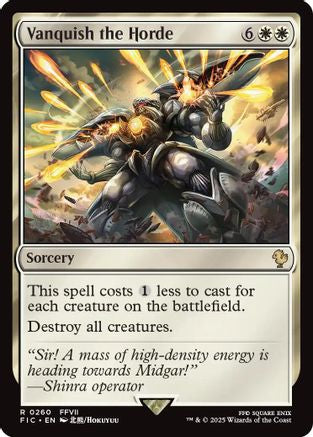 Vanquish the Horde (Surge Foil) (FIC-260)  Foil - Commander: FINAL FANTASY