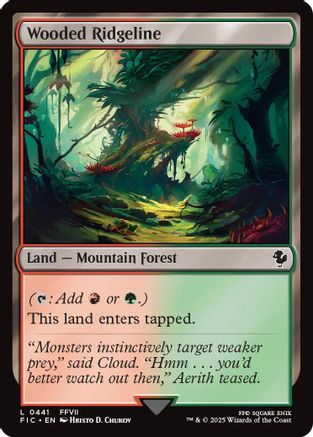 Wooded Ridgeline (Surge Foil) (FIC-441)  Foil - Commander: FINAL FANTASY