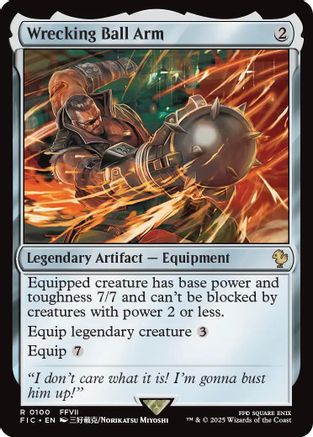Wrecking Ball Arm (Surge Foil) (FIC-100)  Foil - Commander: FINAL FANTASY