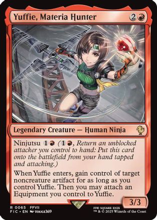 Yuffie, Materia Hunter (Surge Foil) (FIC-065) - Commander: FINAL FANTASY Foil