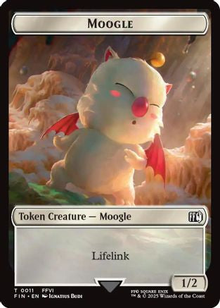 Moogle // Zombie Double-Sided Token (FIC-11 // 6)  - Commander: FINAL FANTASY