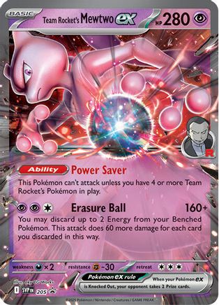 Team Rocket's Mewtwo ex (205) [Scarlet & Violet: Black Star Promos]