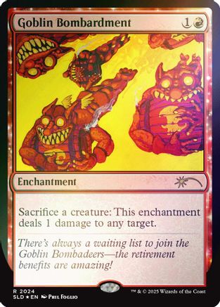 Goblin Bombardment (2024) (Rainbow Foil) (SLD-2024)  Foil - Secret Lair Drop Series
