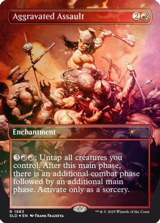 Aggravated Assault (1983) (Rainbow Foil) (SLD-1983) - Secret Lair Drop Series Foil