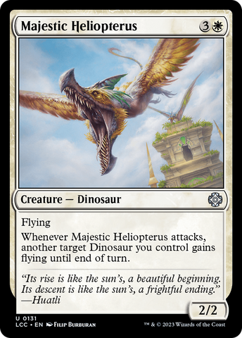 Majestic Heliopterus (LCC-131)  - The Lost Caverns of Ixalan Commander