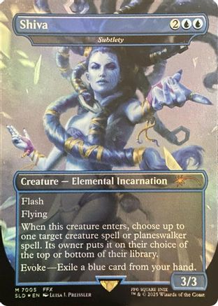 Shiva - Subtlety (Rainbow Foil) (SLD-7005)  Foil - Secret Lair Drop Series