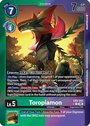 Toropiamon (Limited Foil) (EX9-042) - Versus Monsters Foil