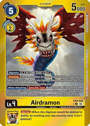 Airdramon (Limited Foil) (EX9-025) - Versus Monsters Foil