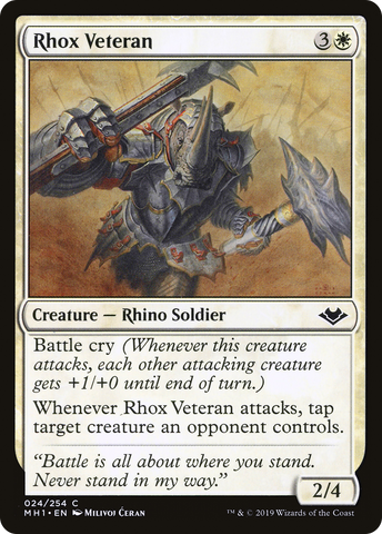 Rhox Veteran (MH1-024)  Foil - Modern Horizons