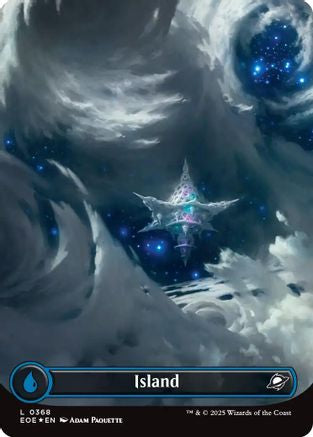 Island (0368) (Borderless) (Galaxy Foil) (EOE-368)  Foil - Edge of Eternities