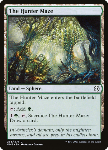 The Hunter Maze (ONE-253)  Foil - Phyrexia: All Will Be One