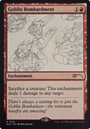 Goblin Bombardment (7022) (SLD-7022)  Foil - Secret Lair Drop Series