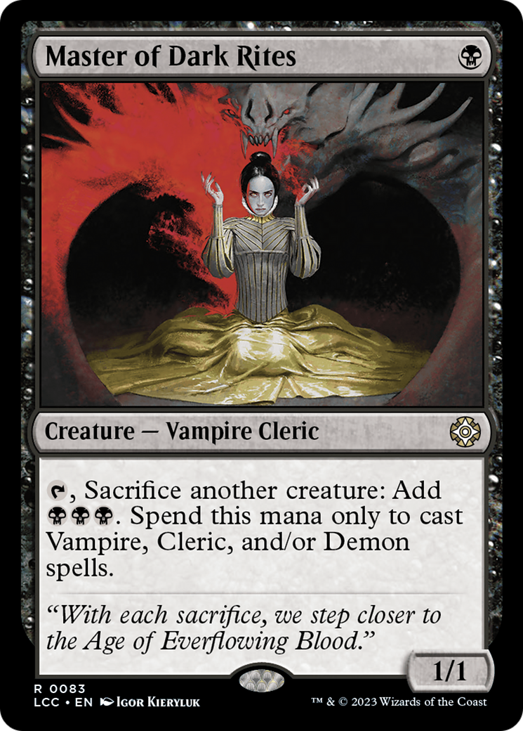 Master of Dark Rites (LCC-083)  - The Lost Caverns of Ixalan Commander