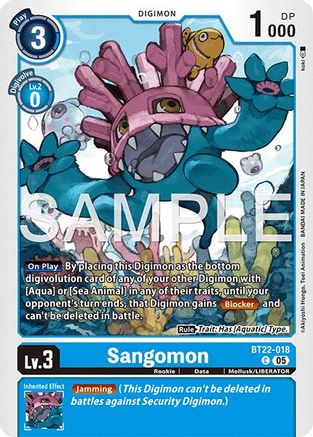 Sangomon (BT22-018) - Cyber Eden