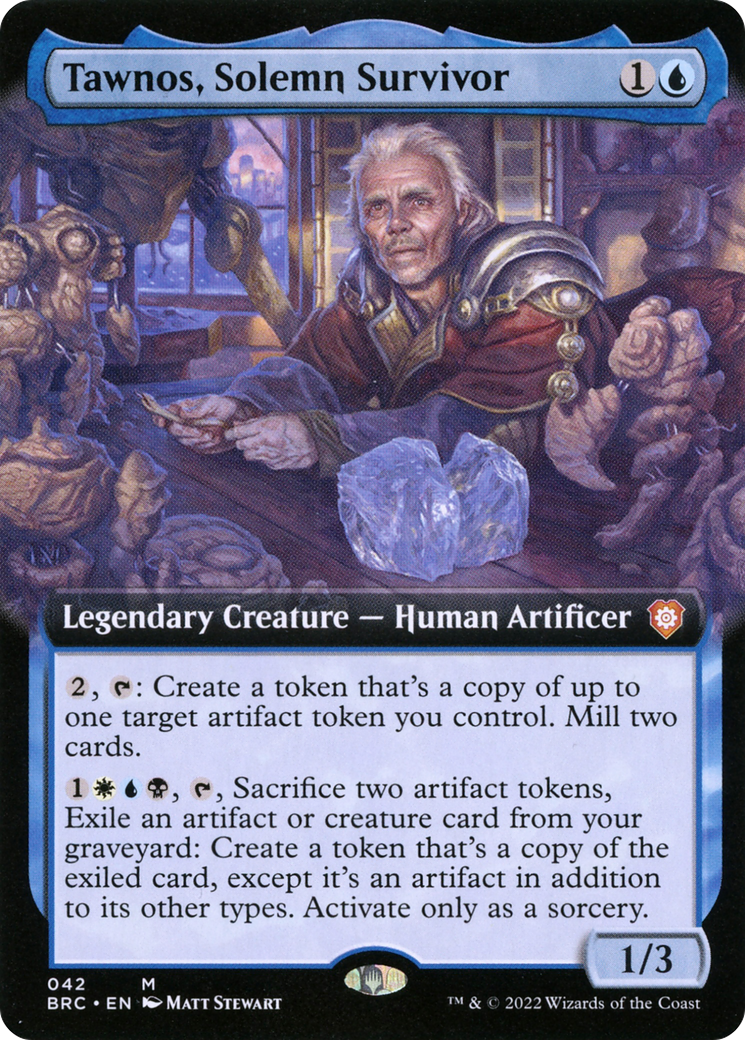 Tawnos, Solemn Survivor (Extended Art) (BRC-042)  - The Brothers' War Commander: (Extended Art)