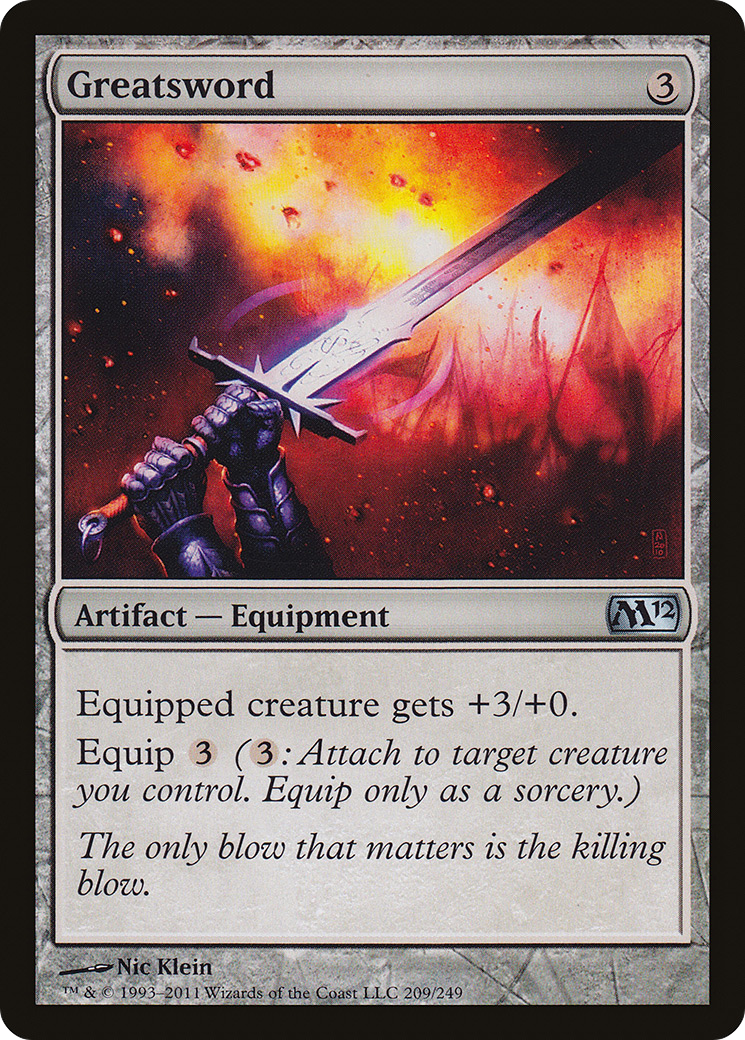 Greatsword (M12-209)  Foil - Magic 2012
