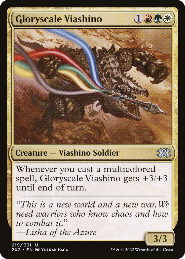 Gloryscale Viashino (2X2-219)  Foil - Double Masters 2022