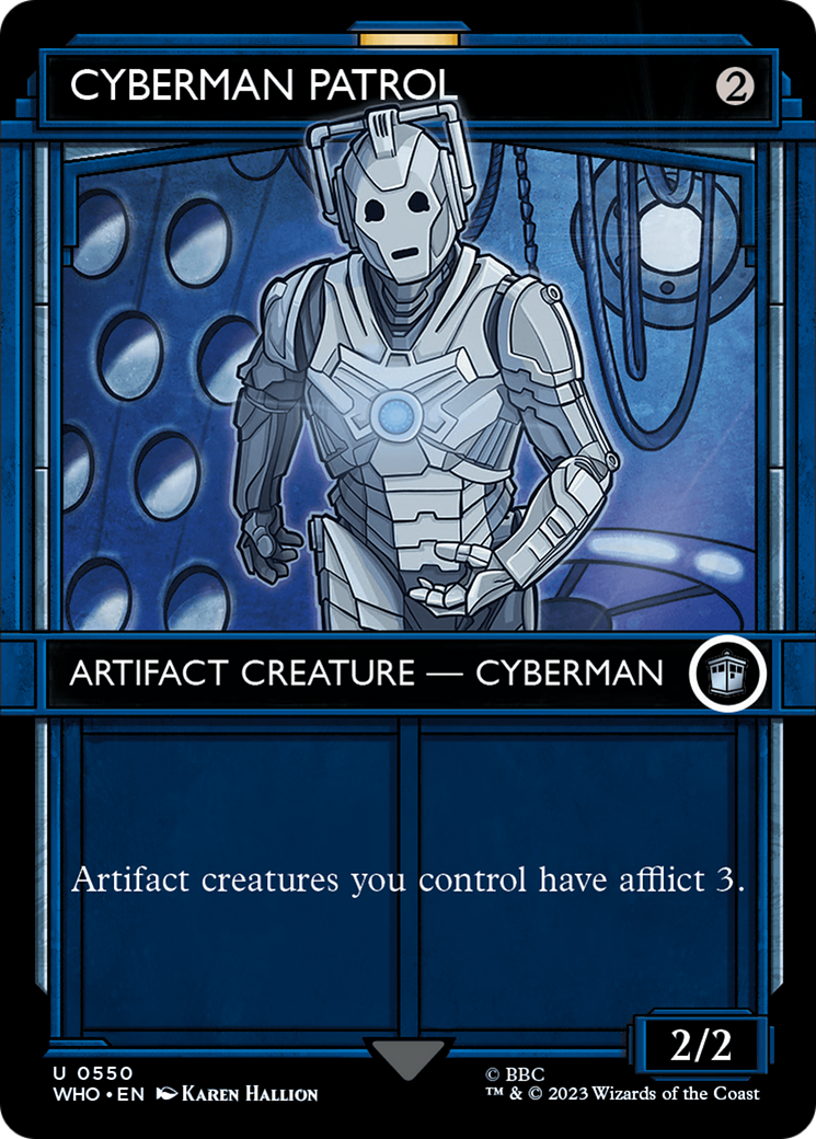 Cyberman Patrol (Showcase) (WHO-550)  Foil - Doctor Who: (Showcase) (Borderless)