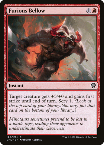 Furious Bellow (DMU-126)  - Dominaria United