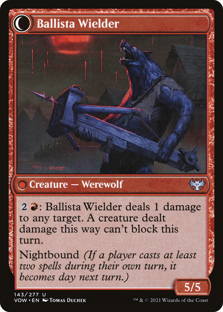 Ballista Watcher (VOW-143)  - Innistrad: Crimson Vow: (Double Faced Transform)