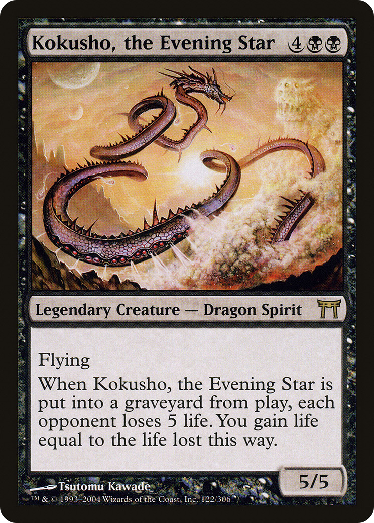 Kokusho, the Evening Star (CHK-122) - Champions of Kamigawa