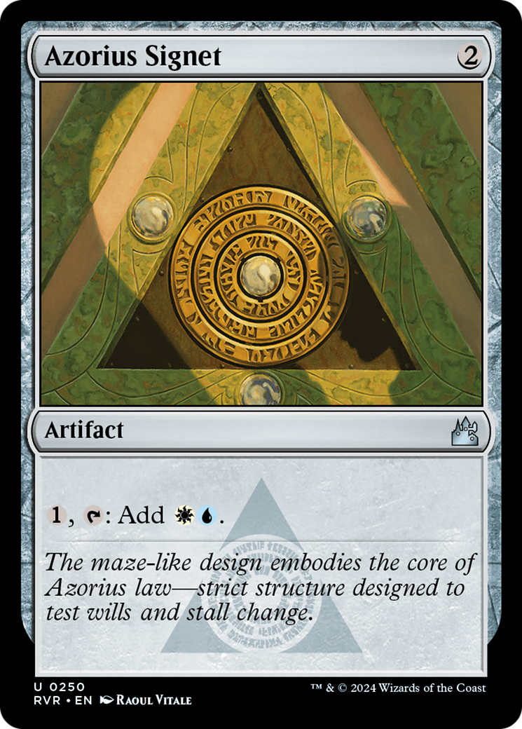 Azorius Signet (RVR-250)  Foil - Ravnica Remastered