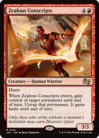 Zealous Conscripts (J25-143)  - Foundations Jumpstart