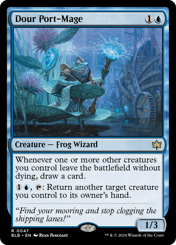 Dour Port-Mage (BLB-047)  Foil - Bloomburrow